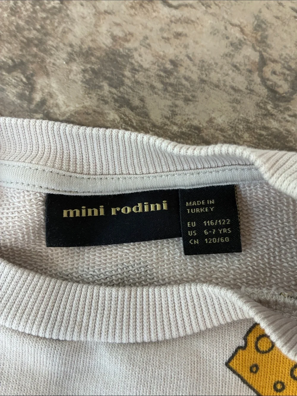 Mini Rodini Light Grey Unisex Cheese & Mouse Print Jogger Set